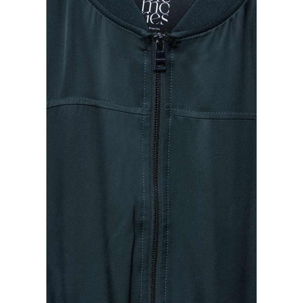 Street One Elegante Satijnen Bomberjack Green Dames