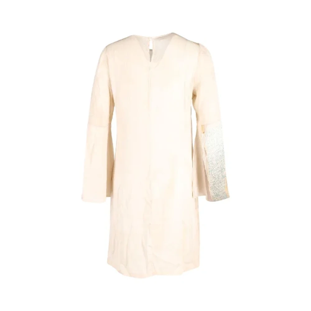 Stella McCartney Pre-owned Silk dresses Beige Dames