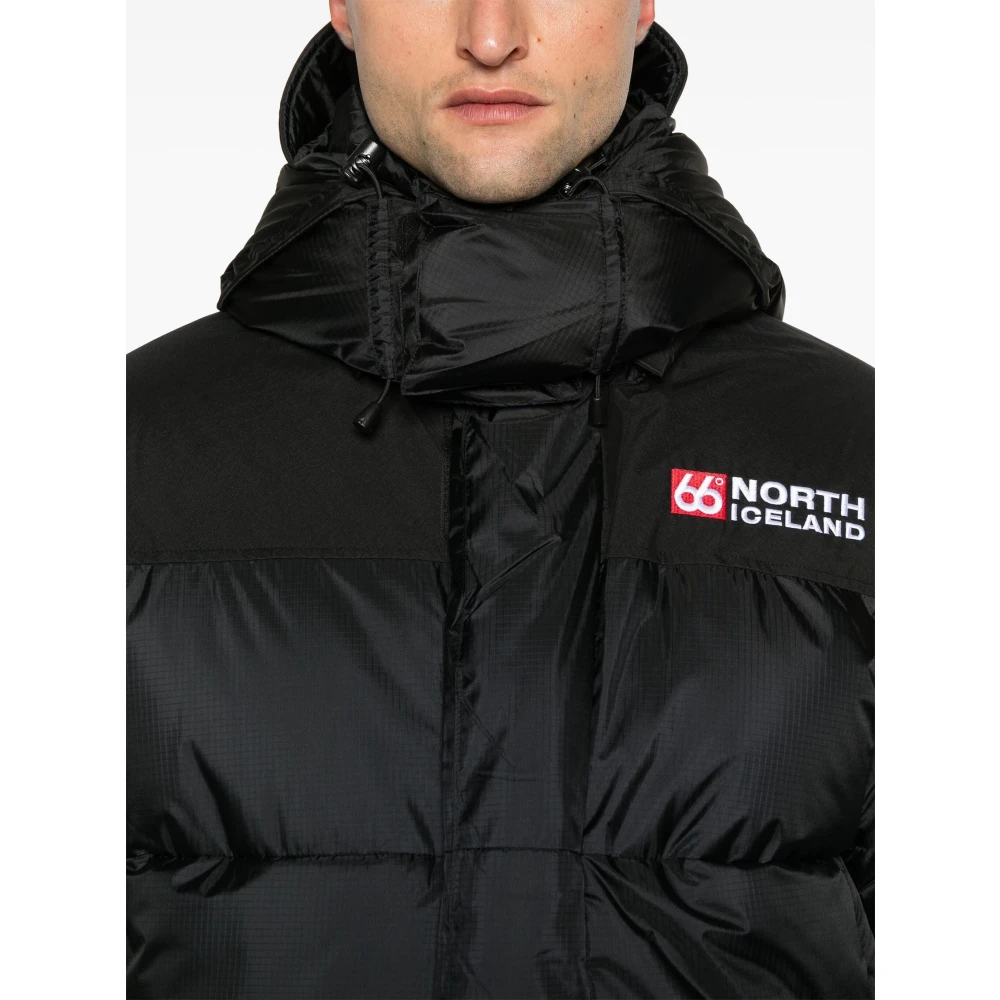 66 North Luxe Donsjack met Gore-Tex Black Heren
