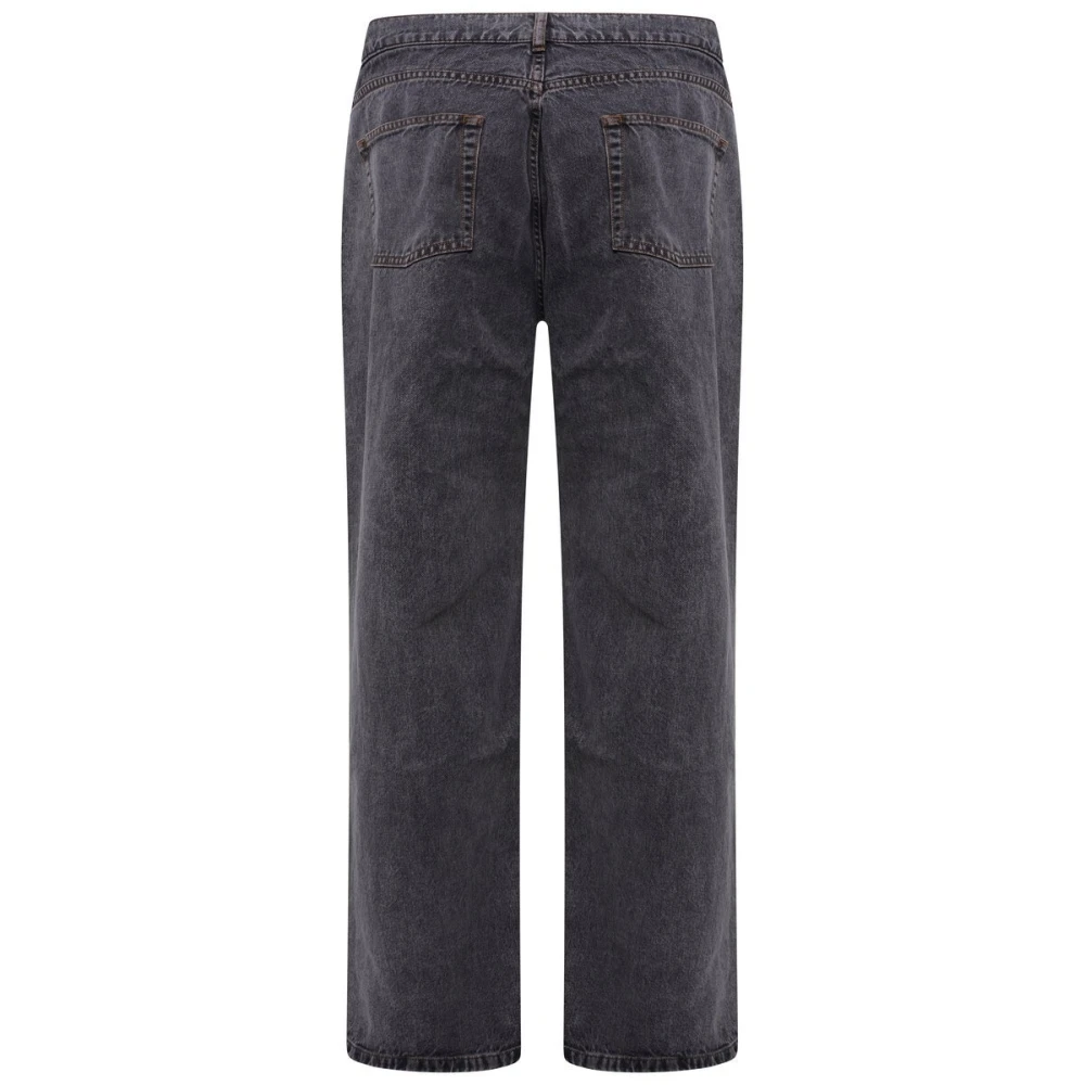 Y Project Zwarte Wire Jeans met Verticale Naad Black Dames