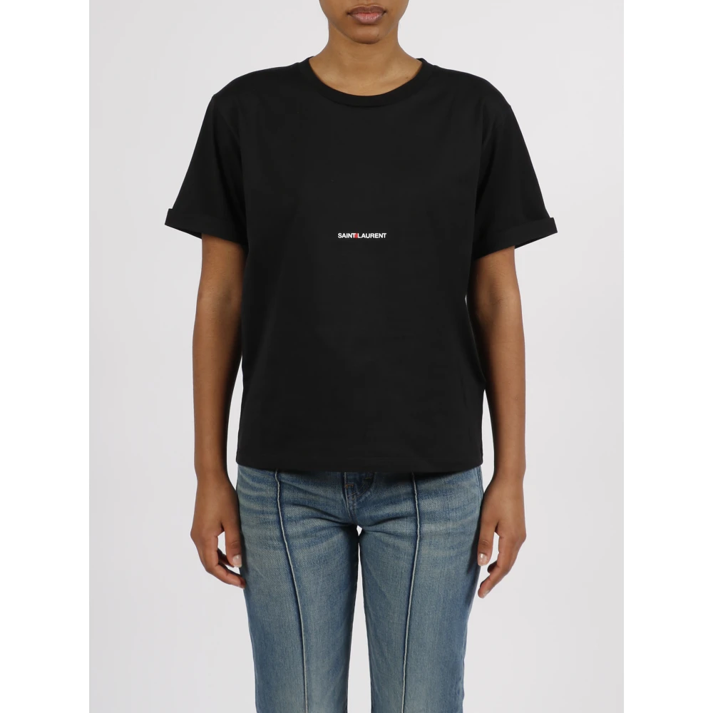 Saint Laurent T-Shirts Black Dames