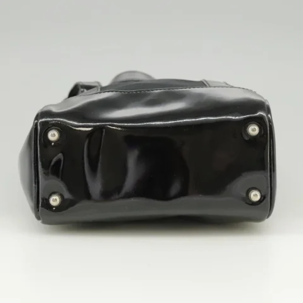 Gucci Vintage Pre-owned Coated canvas handbags Black Dames