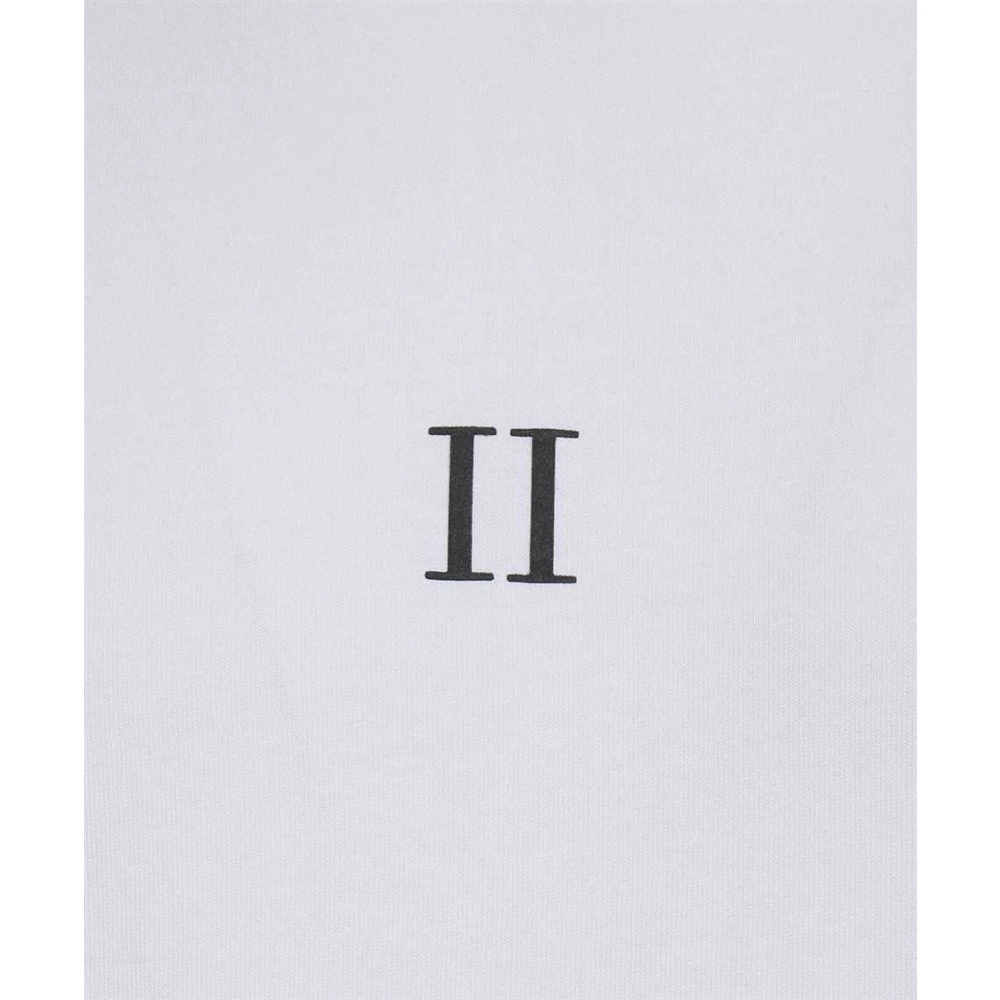 Les Deux Katoenen T-shirt met Tricolor Detail White Heren