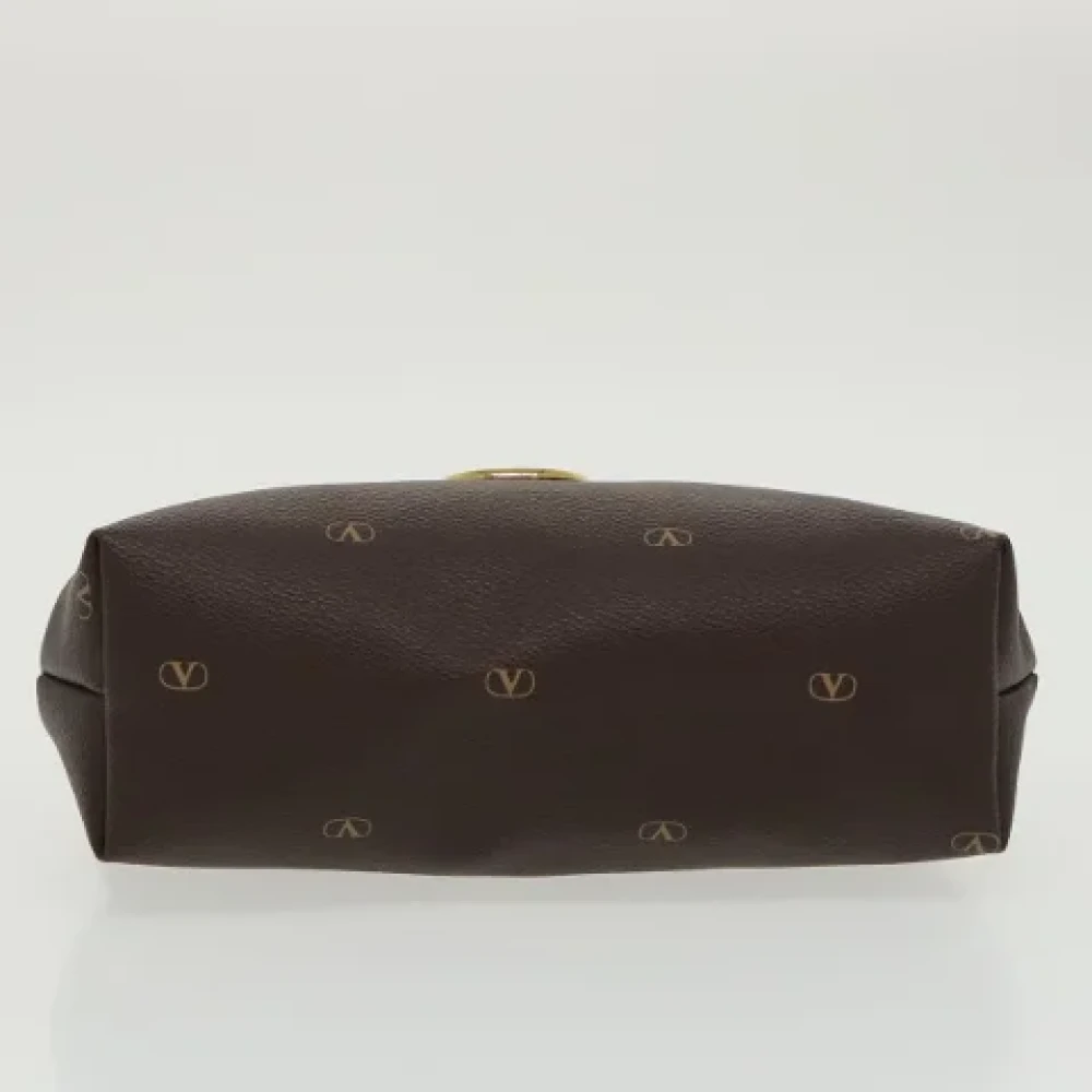 Valentino Vintage Pre-owned Leather pouches Brown Dames