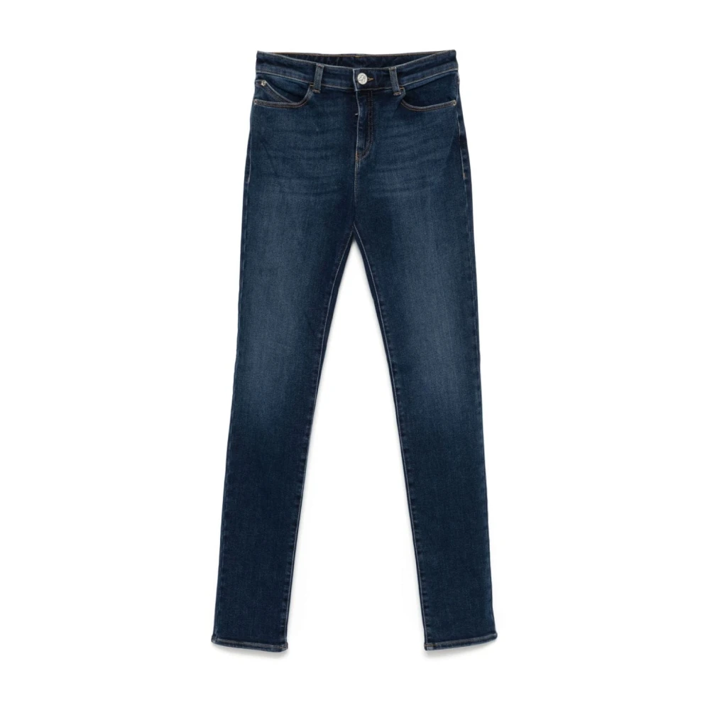 Emporio Armani Blå Skinny Cut Jeans Blue, Dam