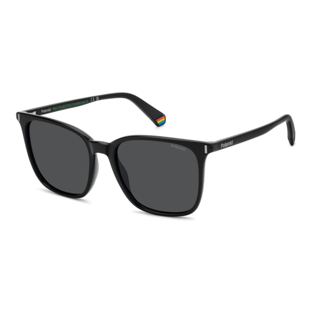Polaroid Women's Black/Grey Polarized Sunglasses