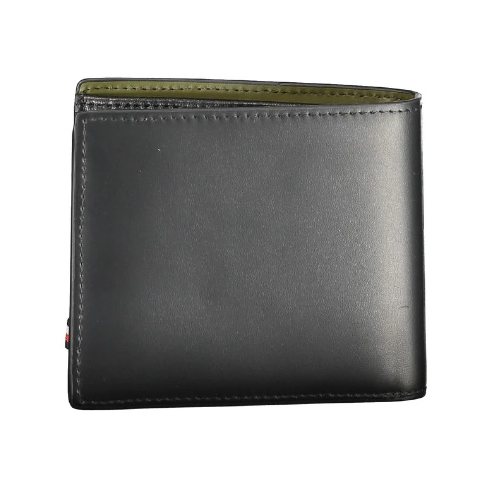 Tommy Hilfiger Zwarte Leren Portemonnee | To-32172 Black Heren