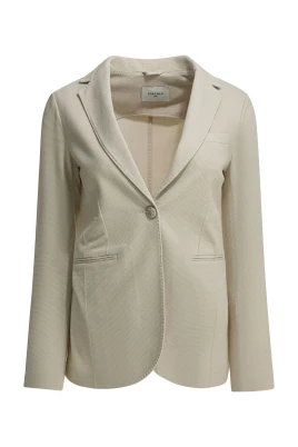 Blazer med textur, enkelknäppt