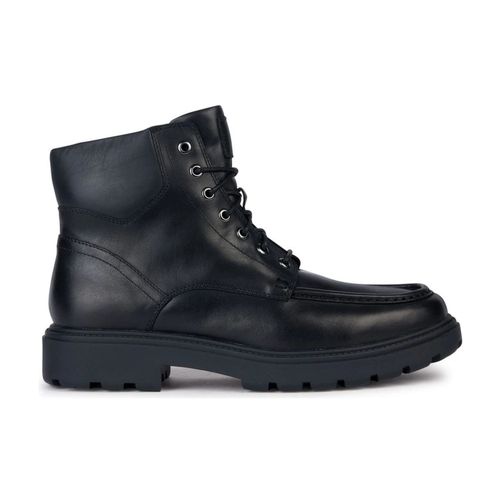 Geox Men's Black Lace-Up Boots, 11 Uk, Spherica Ec7 Ankle Boots