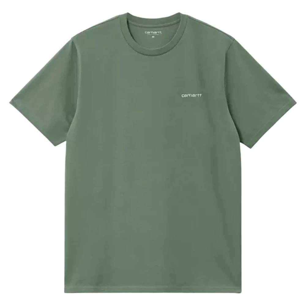 Carhartt WIP Script Borduurwerk T-Shirt Park Wit Green Heren