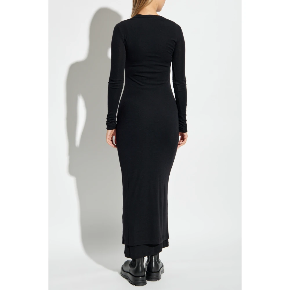 Jil Sander Dubbellagige jurk Black Dames