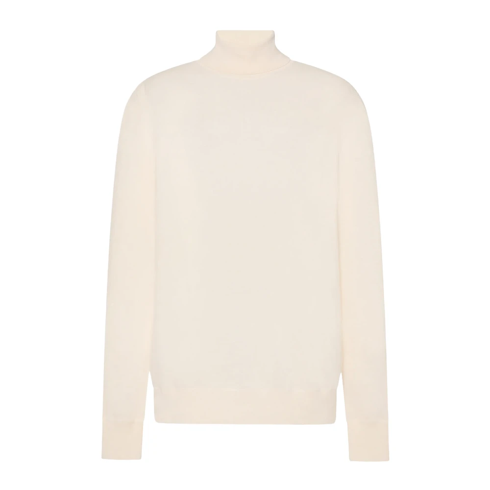 The Row Women's White Cashmere Knitwear, M, Cashmere Turtleneck Jumper