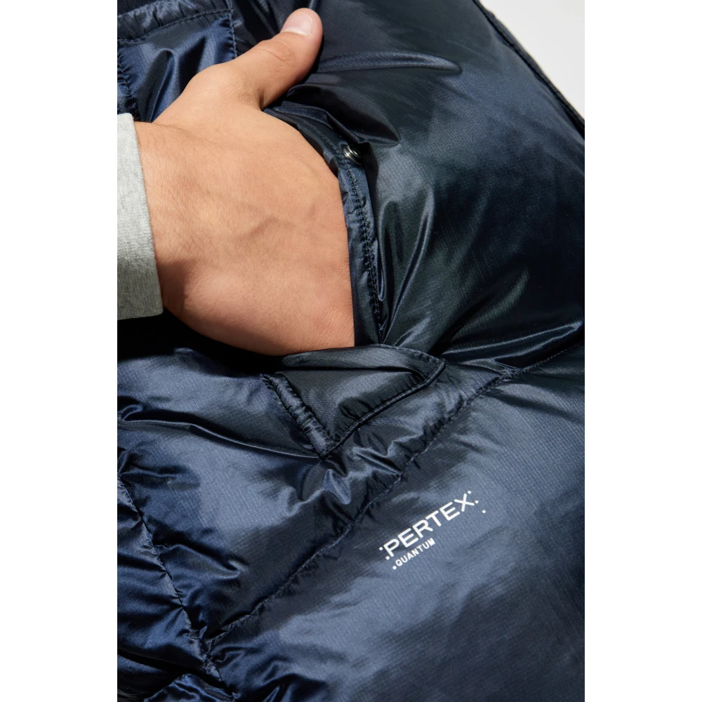 Woolrich Donsvest met opstaande kraag Blue Heren