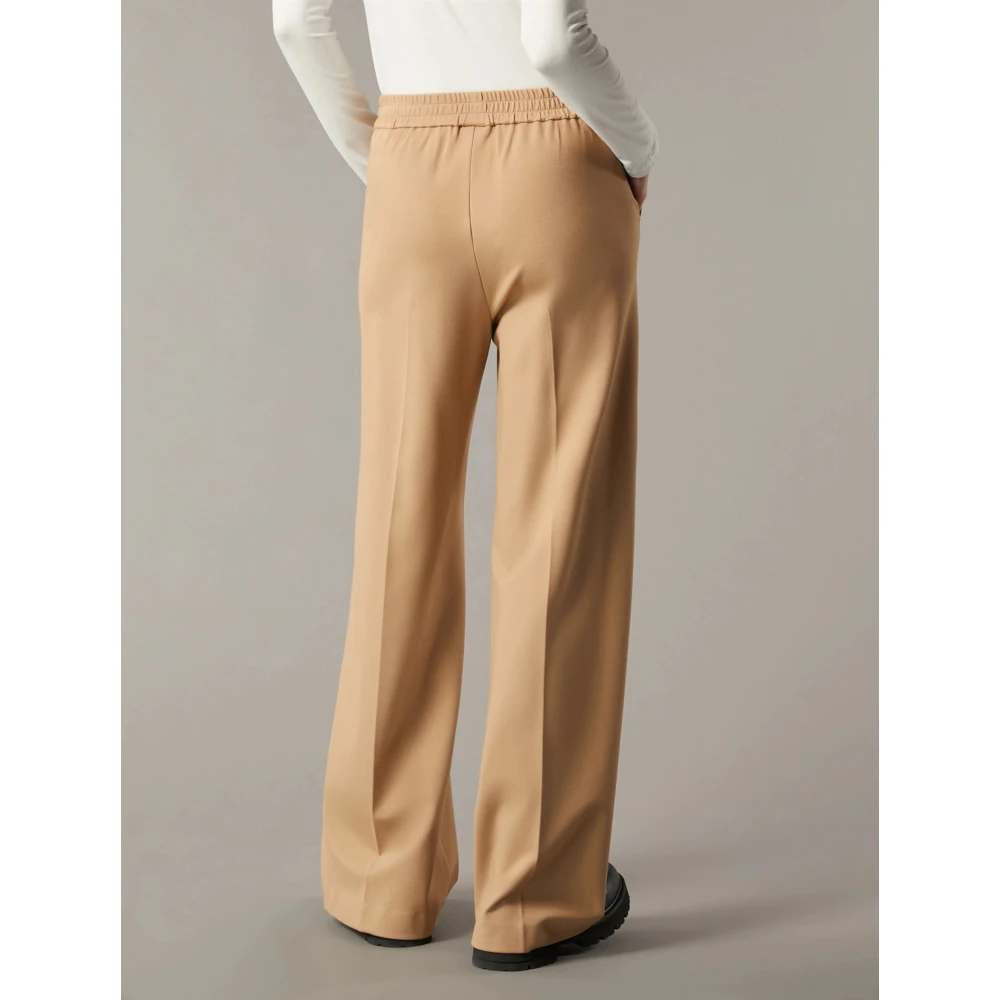 Pennyblack Jersey Wijde Broek Barcelona Stijl Brown Dames