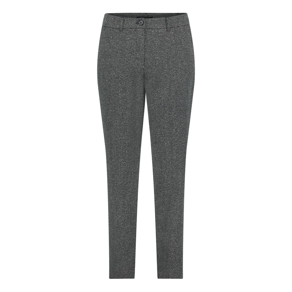 Betty Barclay Relaxed Fit Businessbroek met streep Black Dames