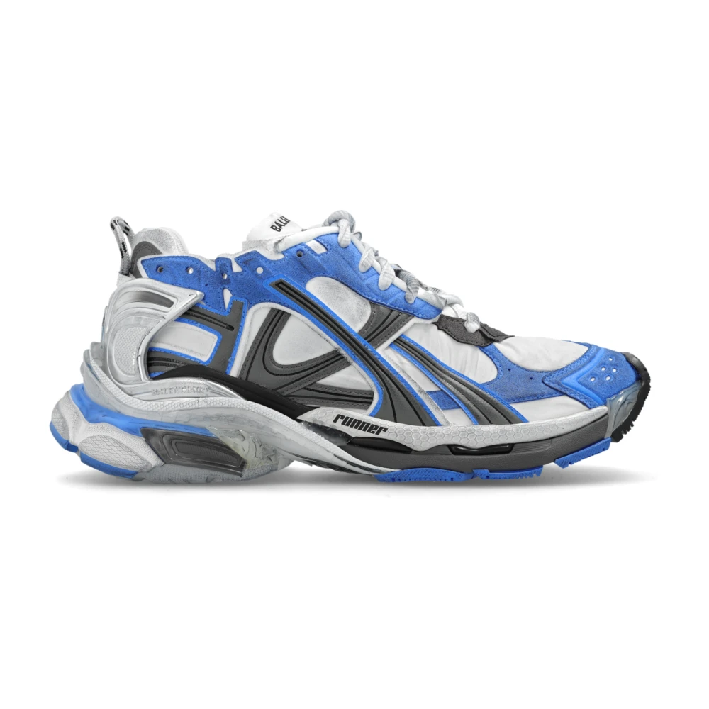 Balenciaga Veterschoenen met runner design Blue Heren