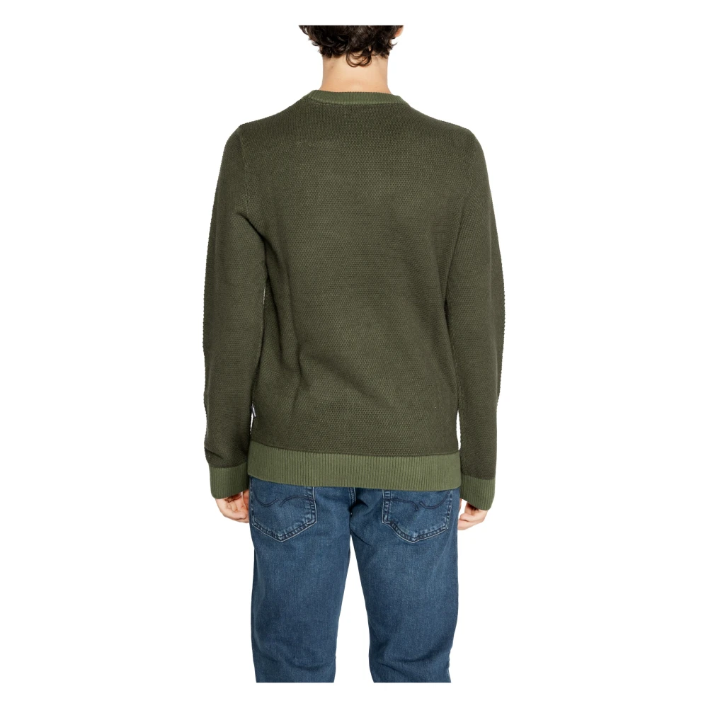 jack & jones Groene Gebreide Ronde Hals Trui Mannen Green Heren