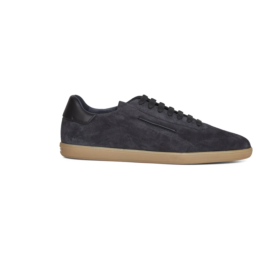 Zegna 232 Suède Sneakers Heren Schoenen Blauw