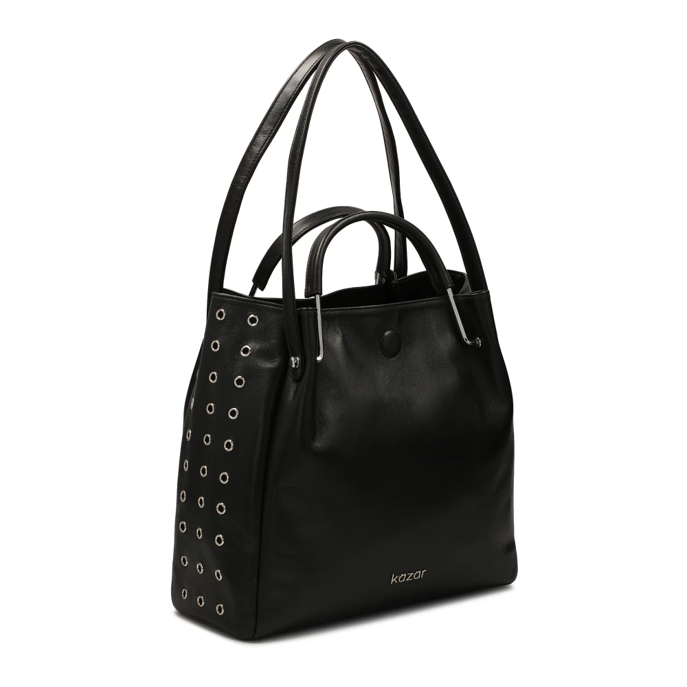 Kazar Grote tas met dubbele handvatten Black Dames