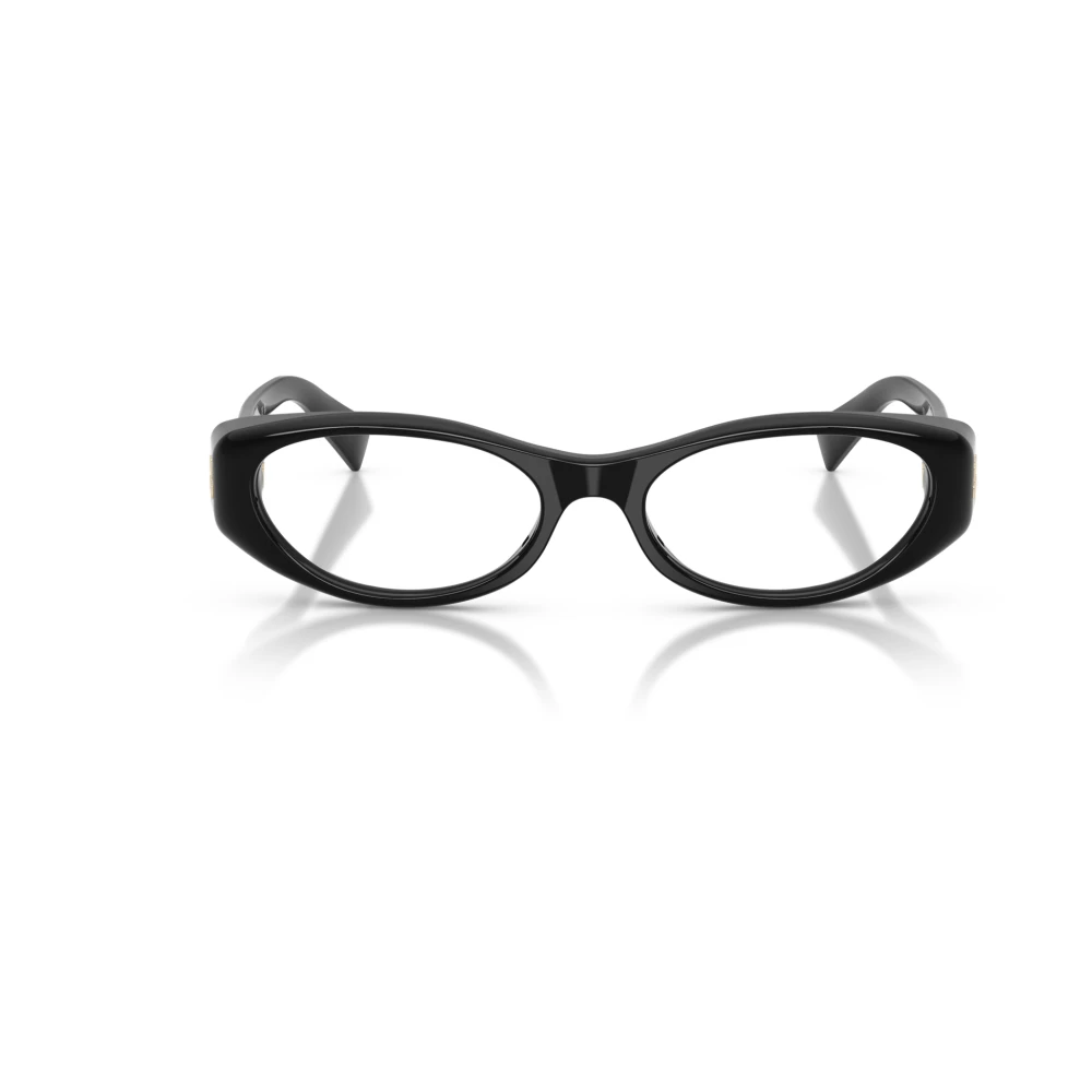 Miu Miu Transparent Woman Mu 03Zv 16K1o1 Optical Frames Acetate Black Round Normal - Image 2