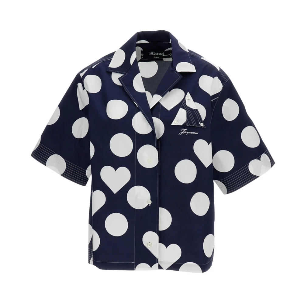 Jacquemus Women's Blue La Chemise Marin - Shirts - S - Blouses & Shirts