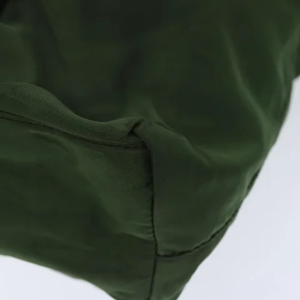Prada Vintage Pre-owned Fabric totes Green Dames