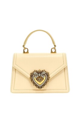 hjerte-las-mini-taske-gul-creme