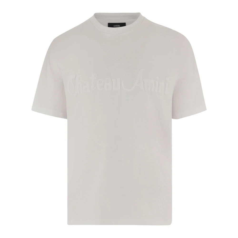 Amiri Men's Beige Cotton T-Shirt With Logo