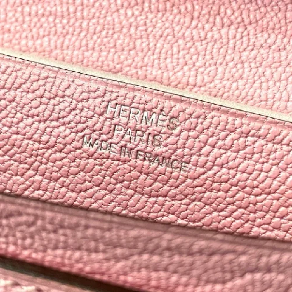 Hermès Vintage Pre-owned Leather wallets Pink Dames