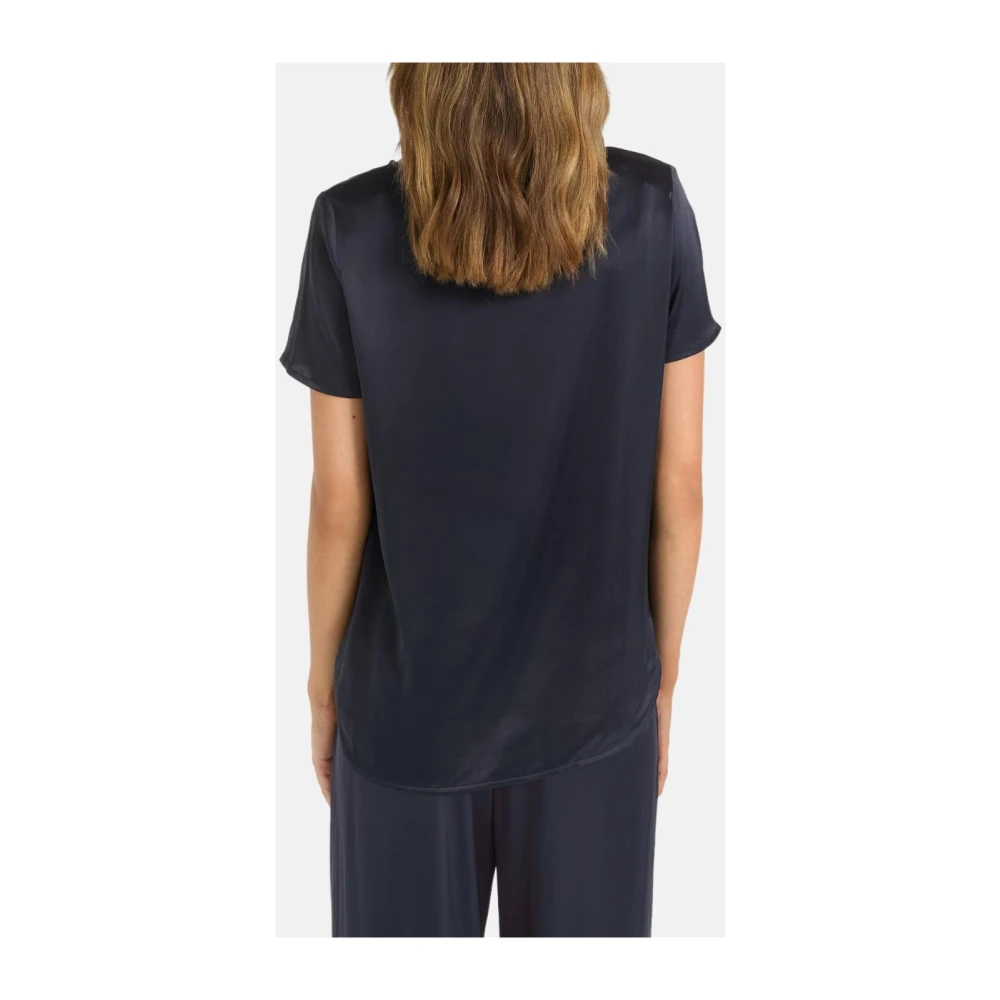 Juvia Zachte Viscose Ronde Hals T-shirt Gray Dames
