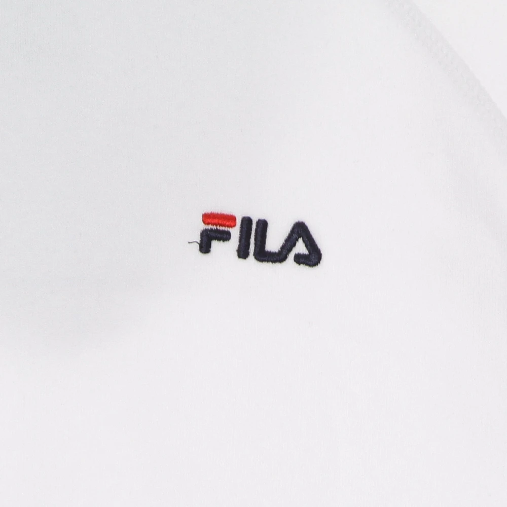 Fila Witte Cropped Hoodie met Koord White Dames