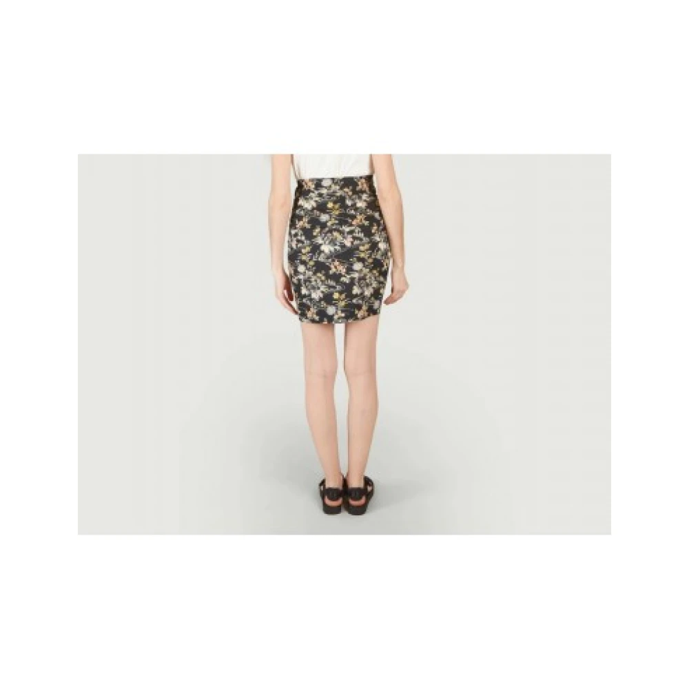 BA&SH High Waist Asymmetrische Bloemenrok Multicolor Dames