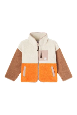 Color-block Fleece Jacka