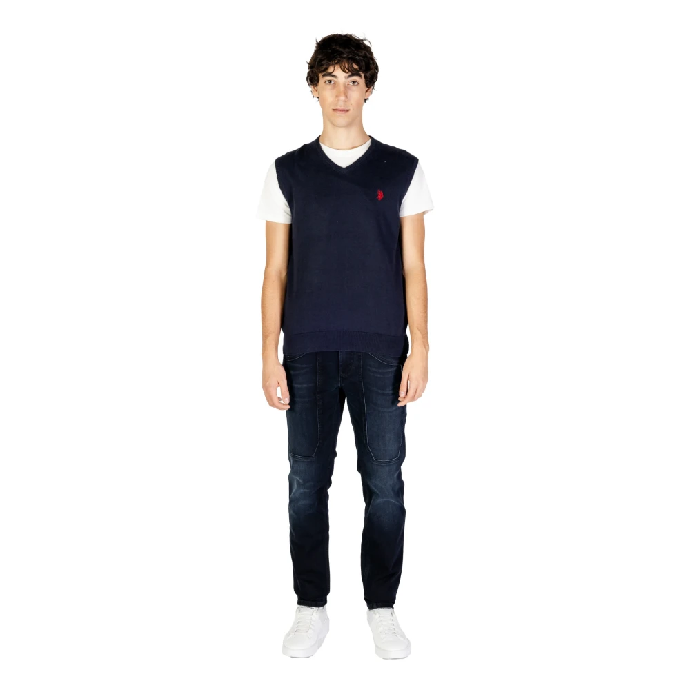 U.s. Polo Assn. Mannen Gebreide Kleding Collectie voor Herfst Winter Blue Heren
