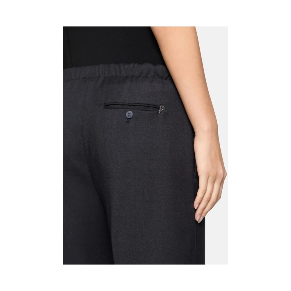 Dondup Wollen gabardine losse Emi broek Blue Dames