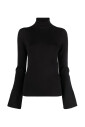 sweat-shirt-decontracte-en-soie-stretch-noire