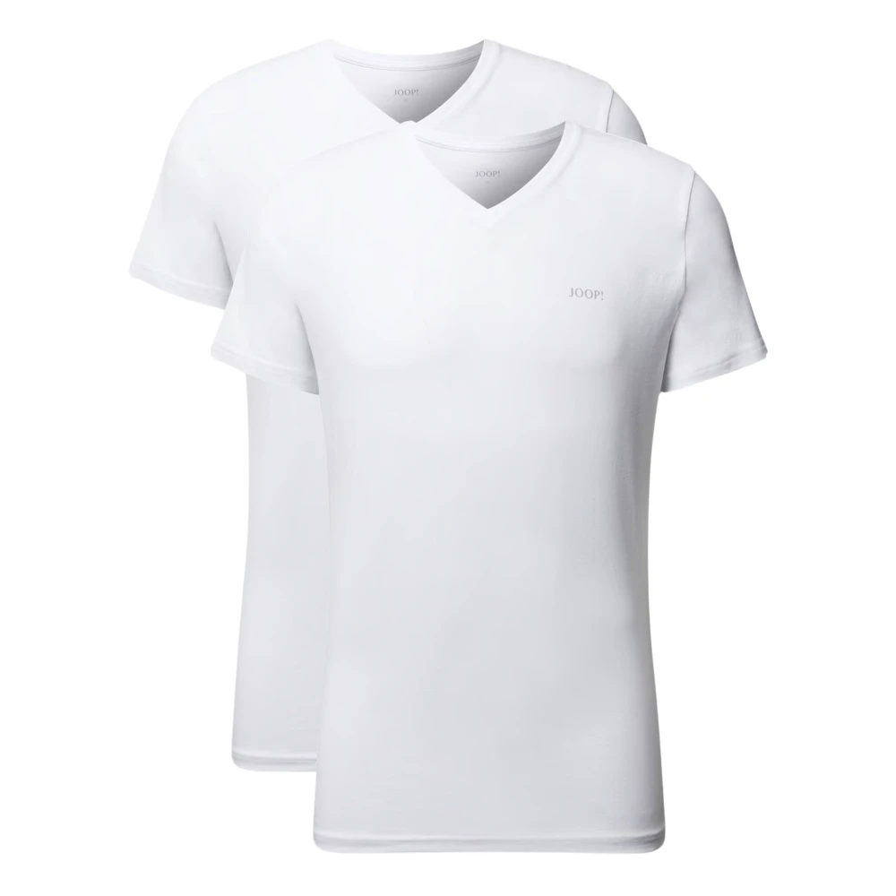 Joop! Heren V-hals T-shirt 2-pack White Heren