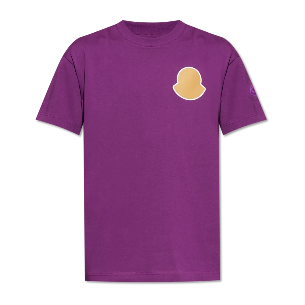 Moncler Men's Purple T-Shirt With Print