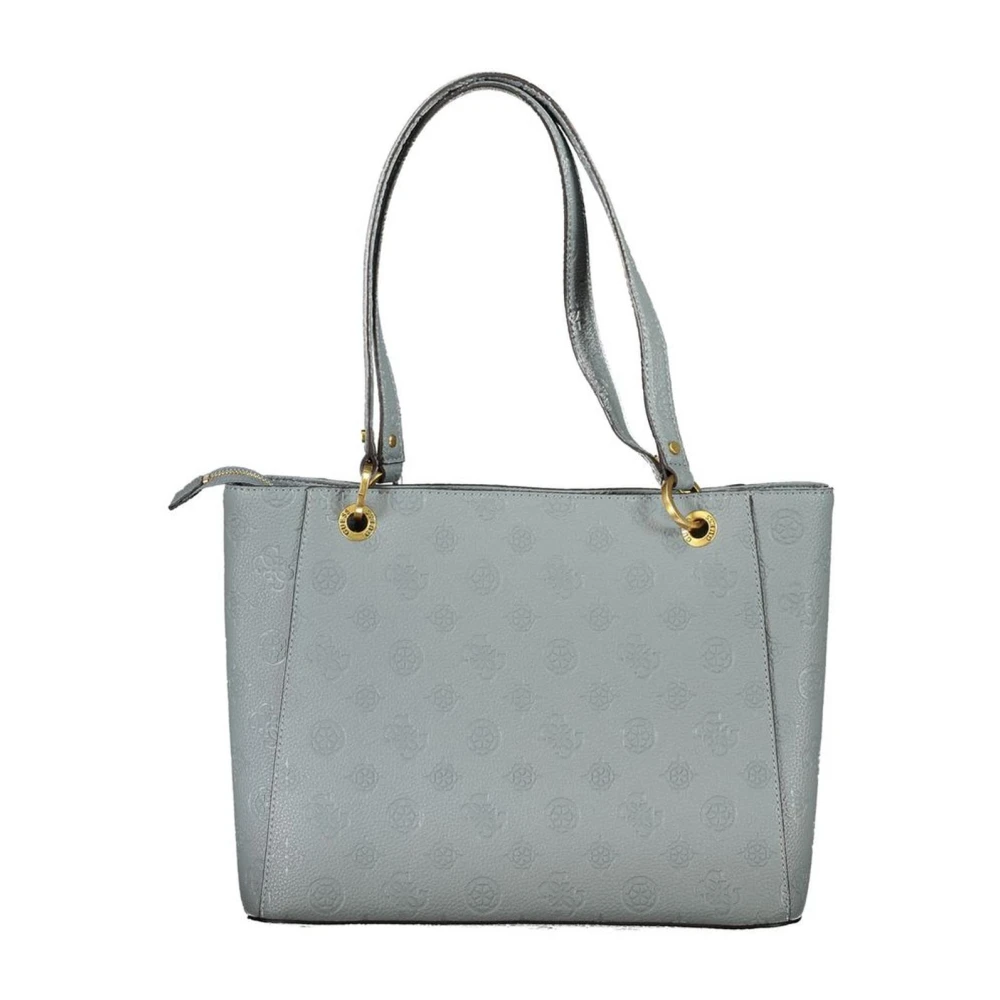 Guess Blauwe Polyethyleen Schoudertas met Compartimenten Blue Dames