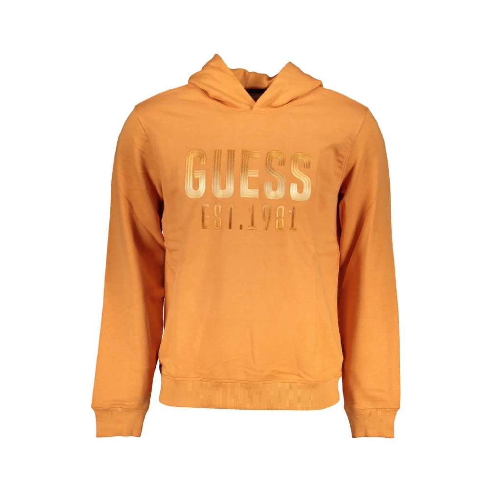 Guess Oranje Hoodie met Contrastdetails Orange Heren