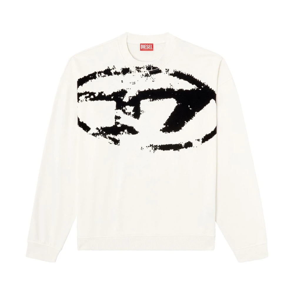 Diesel Men's White Sweatshirts, S, Stylish Denim Jeans Collection