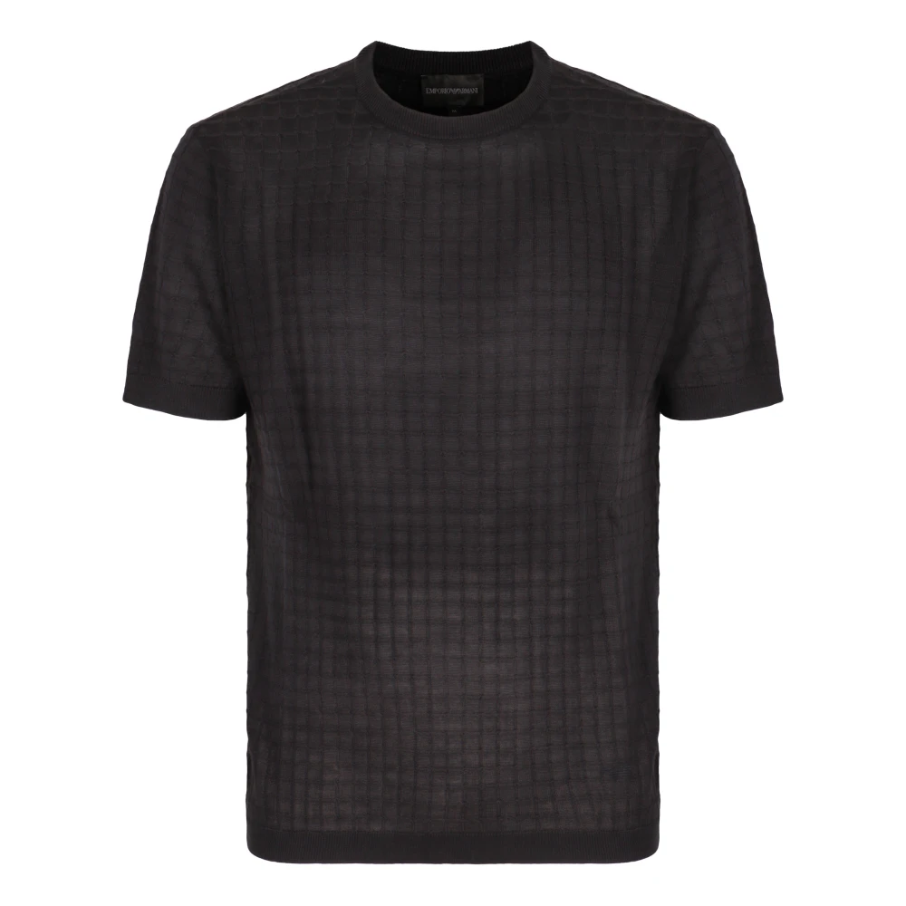 Emporio Armani Herren Blau Oberteile, Sgröße: