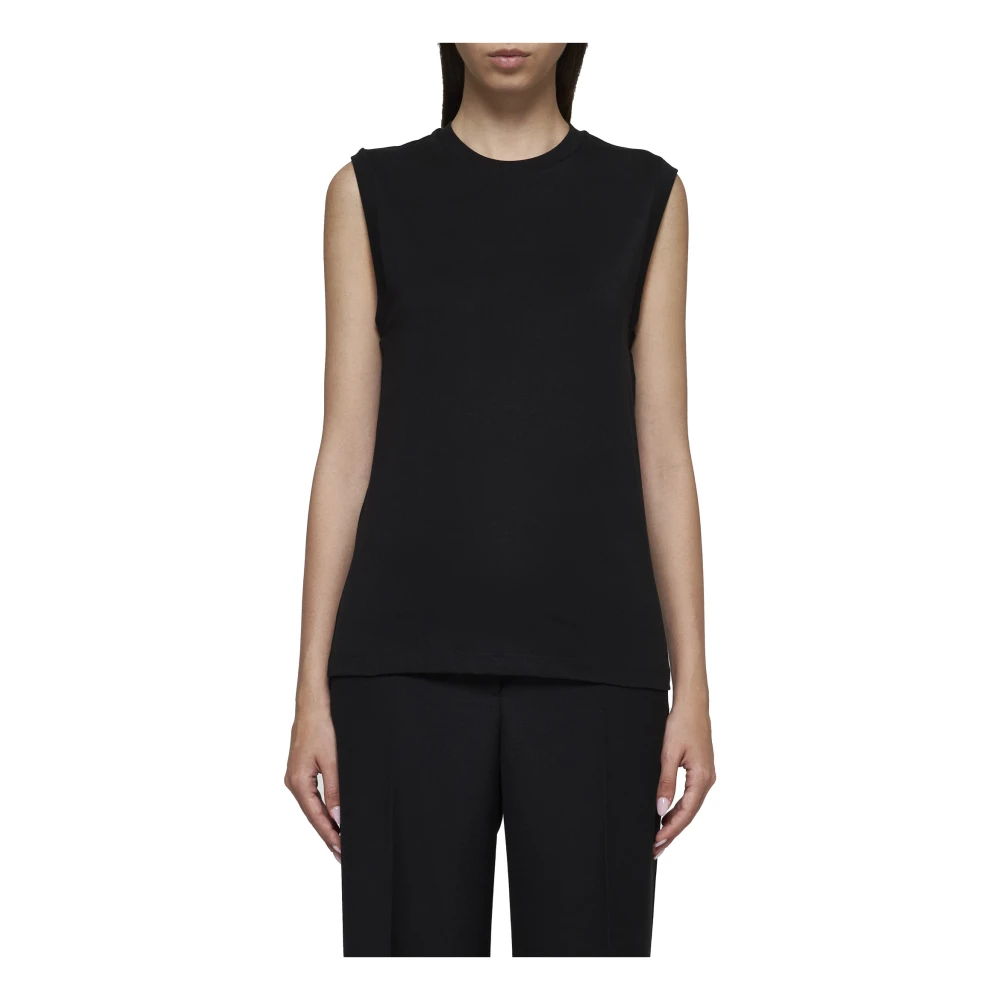TotêMe Zwarte Mouwloze Top Met Ronde Hals Black Dames