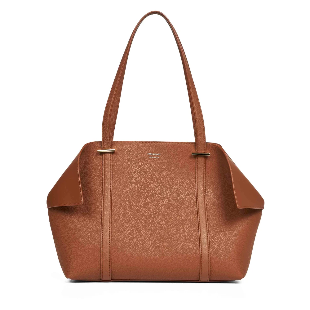 Ferragamo Women's Brown Scarf Tote - Shopping Bags - One Size - Bags