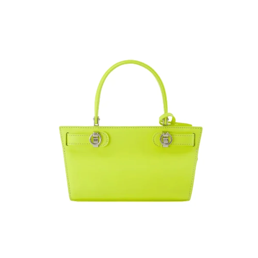TORY BURCH Leather handbags Yellow Dames