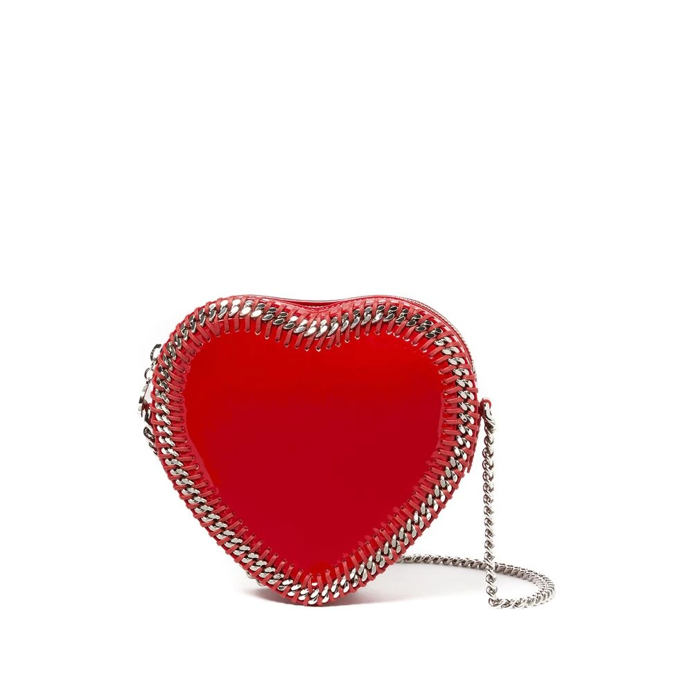 Stella Mccartney Rode Hart Snit Schoudertas Red Dames