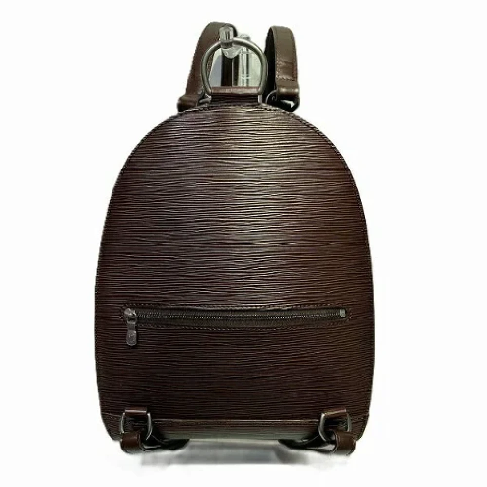 Louis Vuitton Vintage Pre-owned Leather backpacks Brown Dames