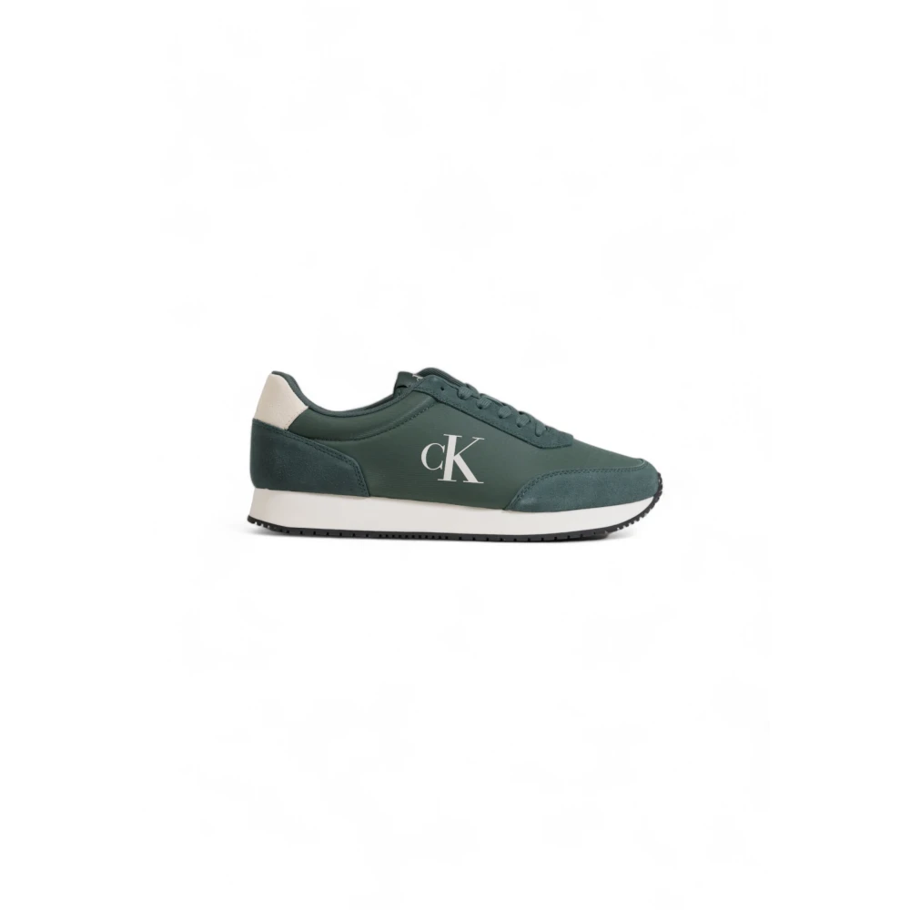 Calvin Klein Ikoniska Retro Runner Skor Kollektion Green, Herr