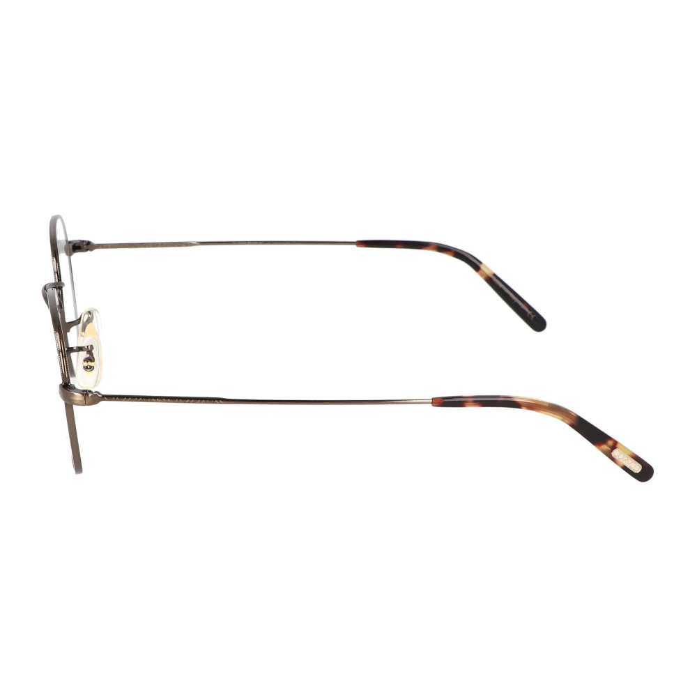 Oliver Peoples Klassieke vierkante metalen montuurbril Brown Unisex