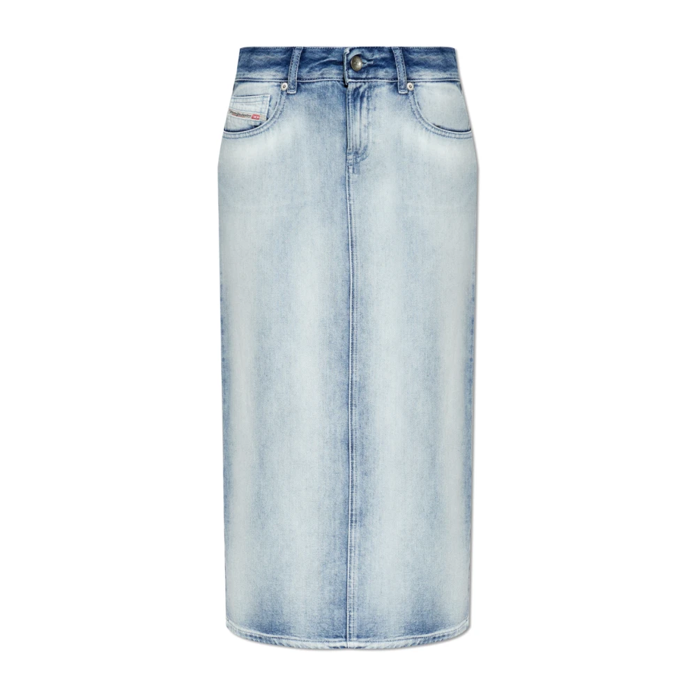 Diesel Vrouw Blauw Rokken Dames, W26, Denim, De-Skye Fsi Denim Rok